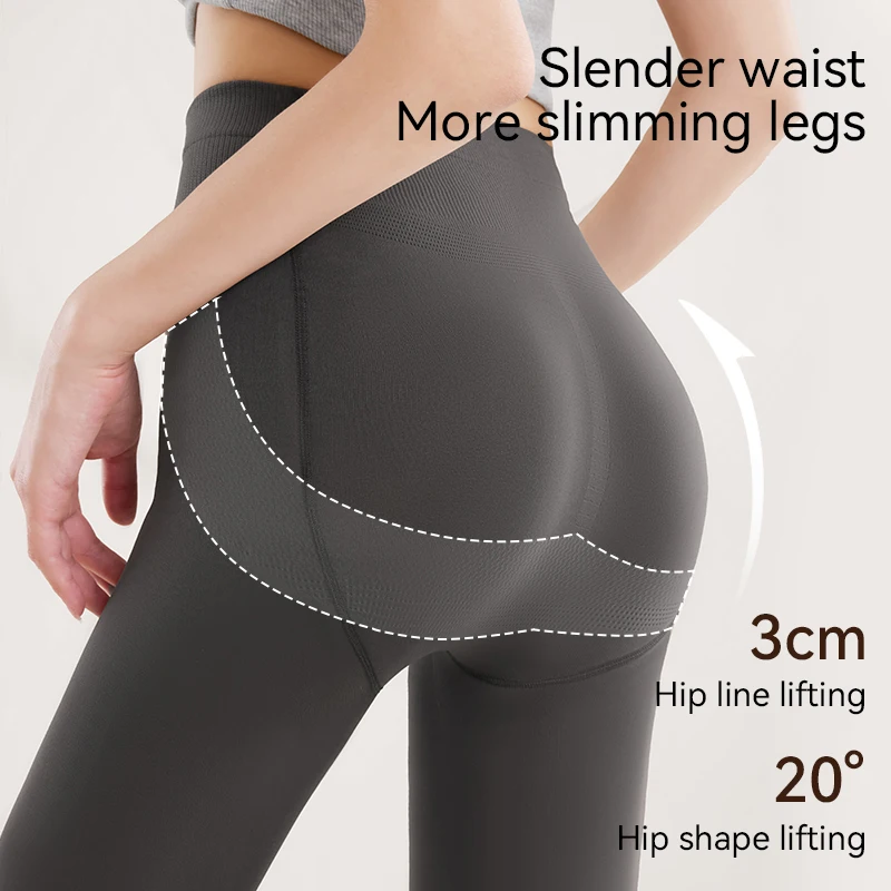 Kave 80D-200D-400D Pressure Tights Women Autumn Winter Basic Slim Body Shapeing Stocking Streerwear Pantyhose Y2K Gray Tights