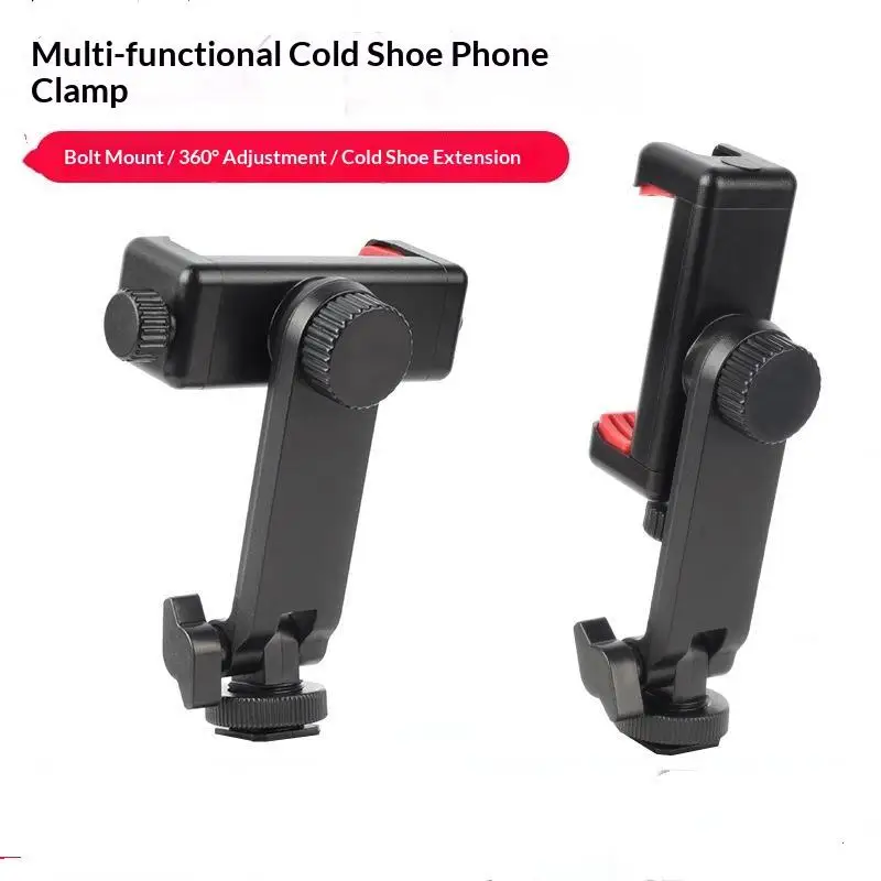 Universal Anti-Slip Phone Tablet Holder Adjustable Rotatable Clamp Adapter for Selfie Stick Daily Home Use