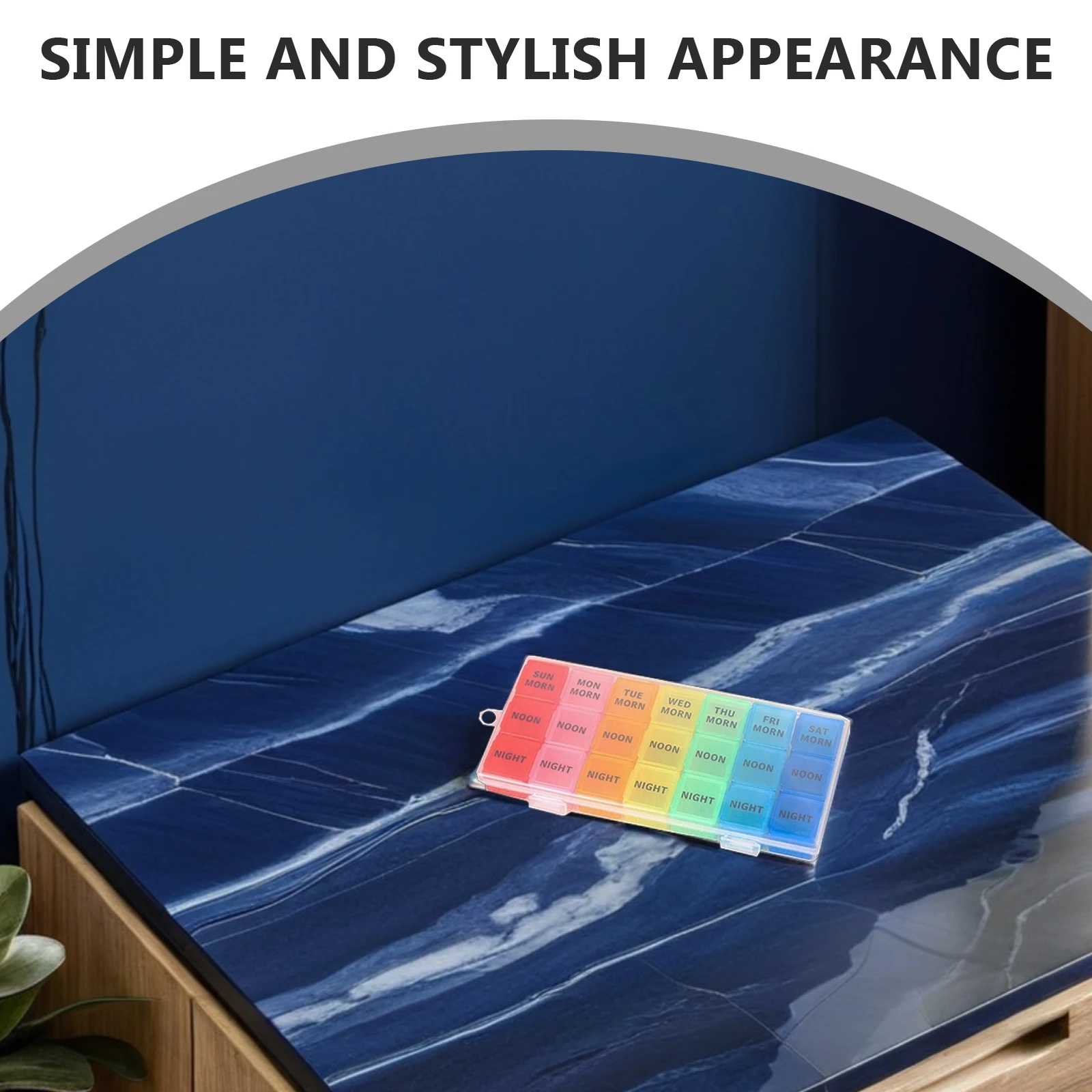 

Colorful 21 Grids Pill Box Portable Medicine Storage Organizer Container Case for Monthly Daily Use Containers