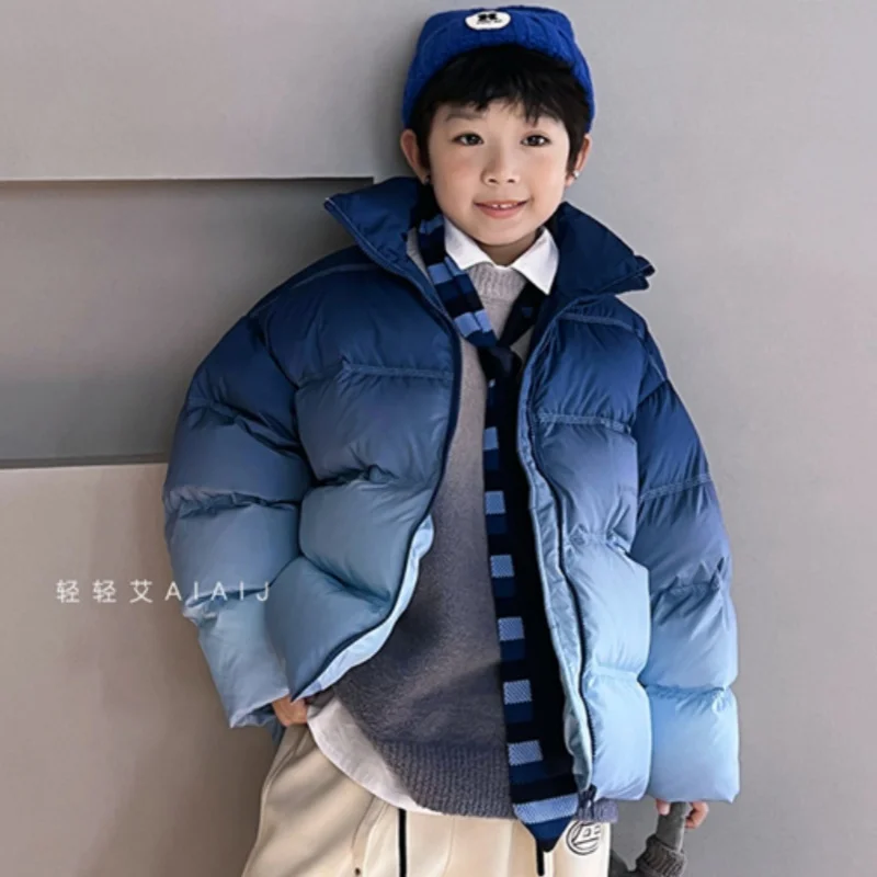 Boys Coat Cotton Jacket Windbreak Outerwear 2024 Retro Winter Autumn Thicken Warm Cotton Christmas Gift Children's Clothing