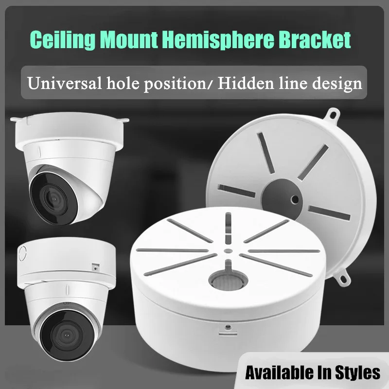 

Ceiling Mounting Bracket Stand ABS Plastic Holder for Compatible With Hikvision Dahua Security Video Surveillance Dome IP Camera