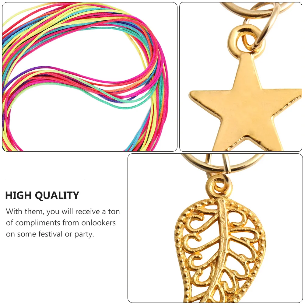 

110pcs Hair Accessories Set Metal Dreadlocks Rings Braiding Beads DIY Hair Tubes Fashion Show Party Decorations