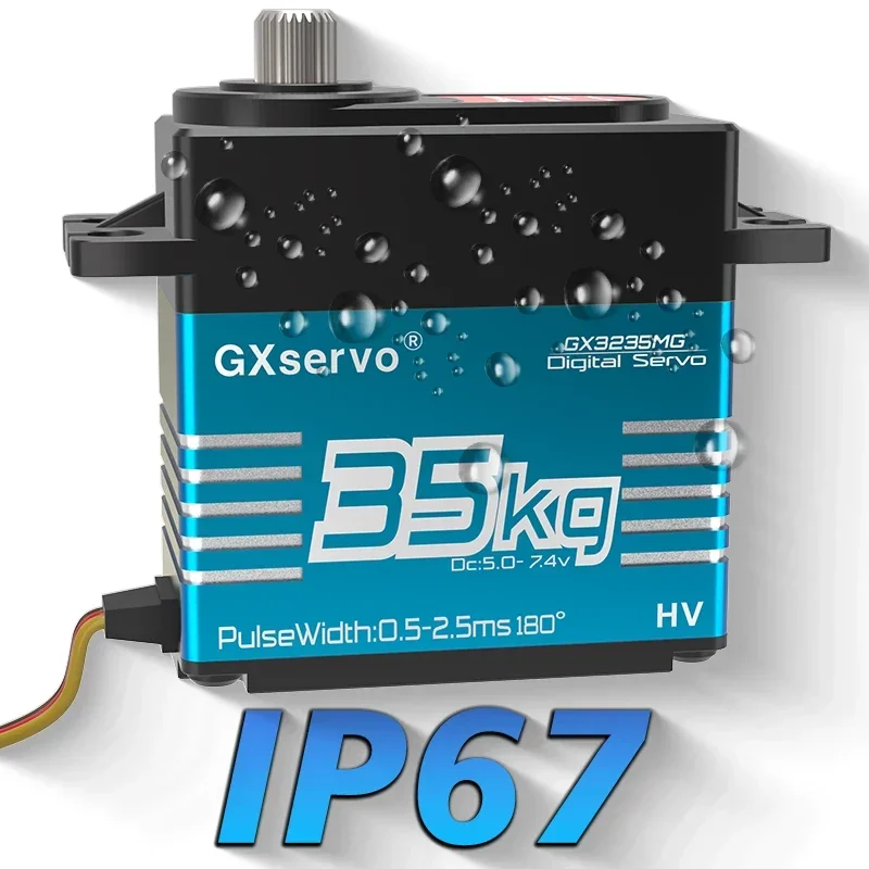 Gxservo gx3235mg 35kg pwm servos digitaler Hochspannungs-Metall getriebe-Servomotor für RC-Auto-Roboter-LKW-Raupen boot im Maßstab 1/8 1/10