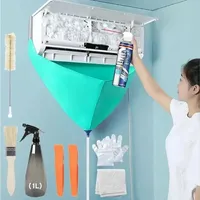 8/6/1pcs Air Conditioning Cleaning Kit Leak-proof Cover Full Set of Air Conditioner Cleaner with Water Pipe Clean Tools
