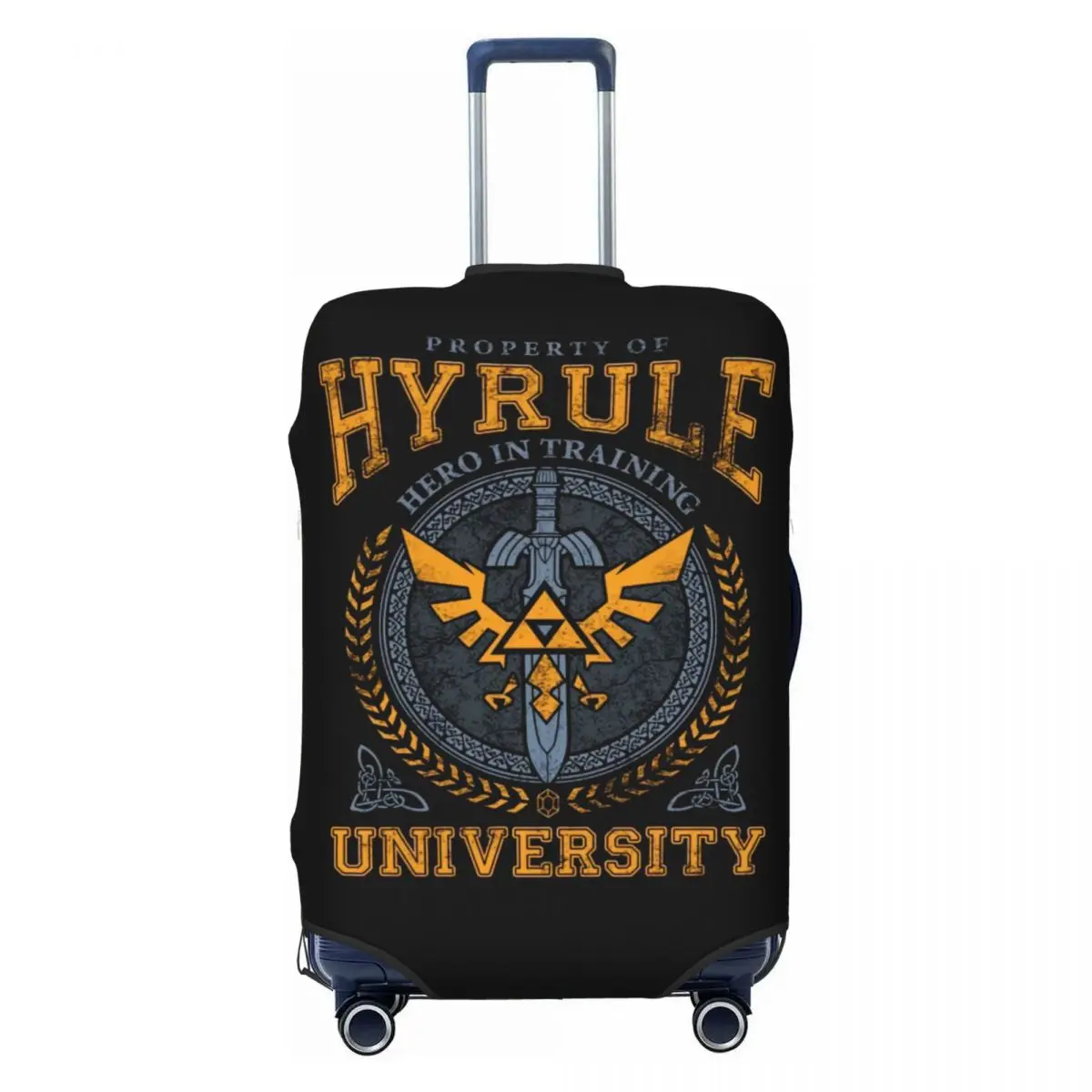 

Пользовательский чехол для багажа Hyrule University, эластичный чехол для багажа в стиле аниме The Legend of Zeldas, защитные чехлы для дорожного чемодана, подходят для 18-32 дюймов