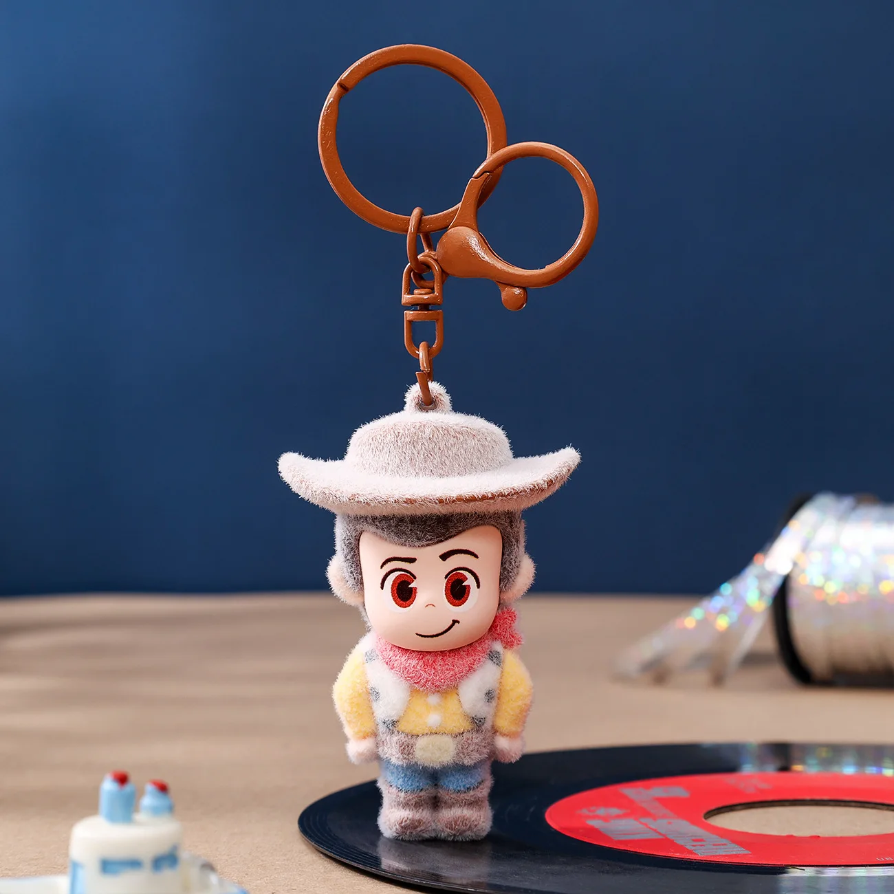 New cartoon keychain, kawaii doll bag pendant, car keychain, car decoration, pendant gift