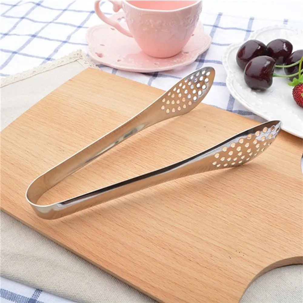 Utensils Cooking Barbecue Anti-heat Stainless Steel Food Clip BBQ Tongs Buffet Clamp