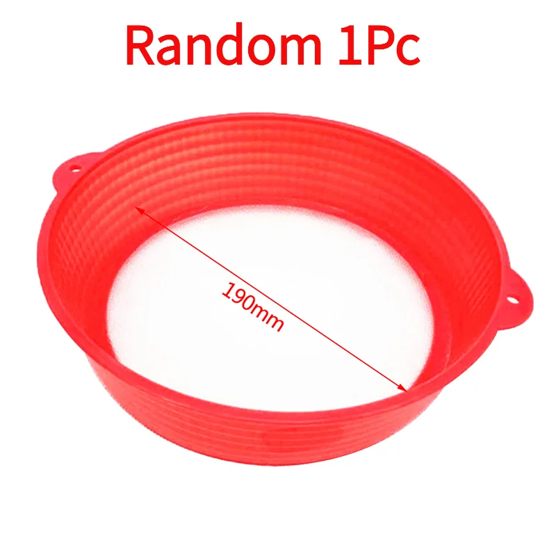 Random 1Pc Kitchen Gadgets New Handheld 19cm Round Shape Plastic Flour Sifter Strainer‘