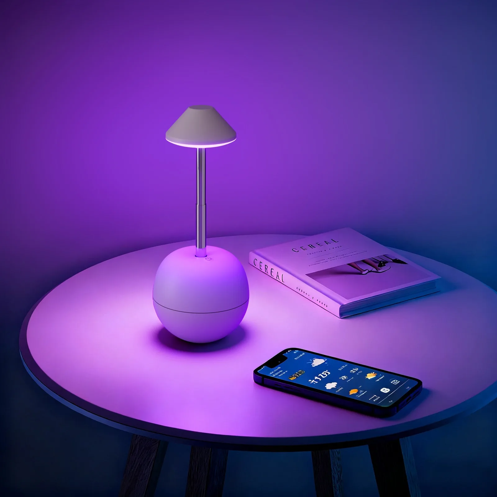 مصباح مكتبي LED يعمل باللمس مع جهاز تحكم عن بعد، ارتفاع قابل للتعديل، ضوء مكتب RGB مناسب لغرفة المعيشة وغرفة النوم بجانب السرير