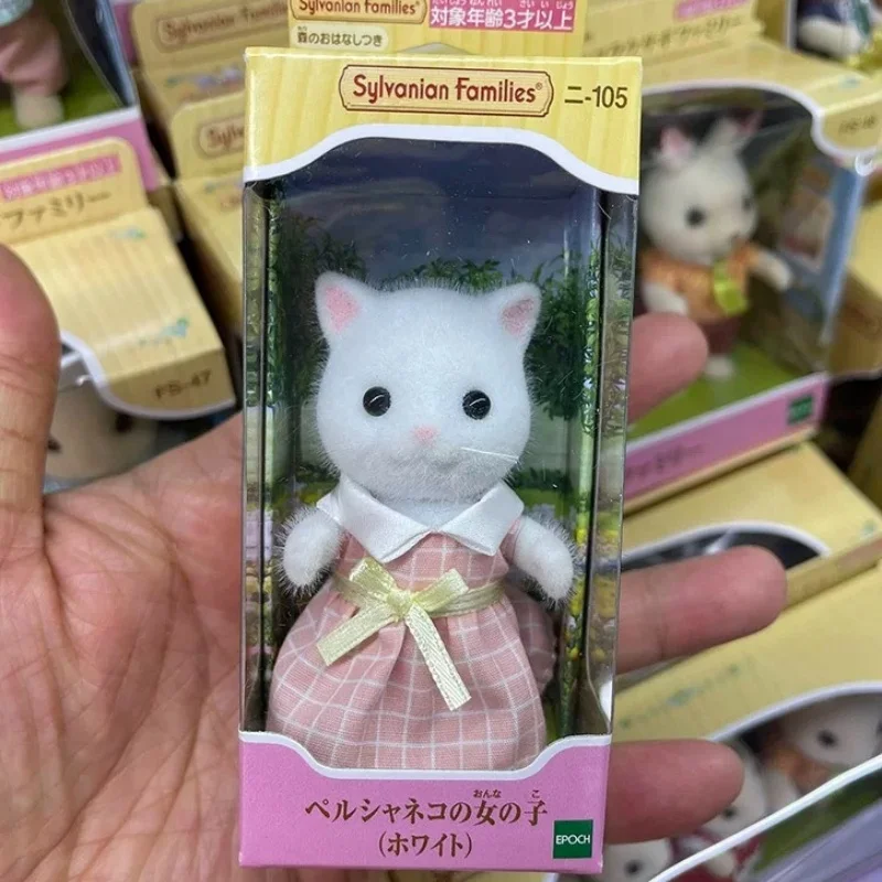 Sylvanian famílias brinquedos de tamanho médio para meninas brinquedos cozinhas gato persa irmã ternuwheels original ternurines conjuntos de presente autêntico