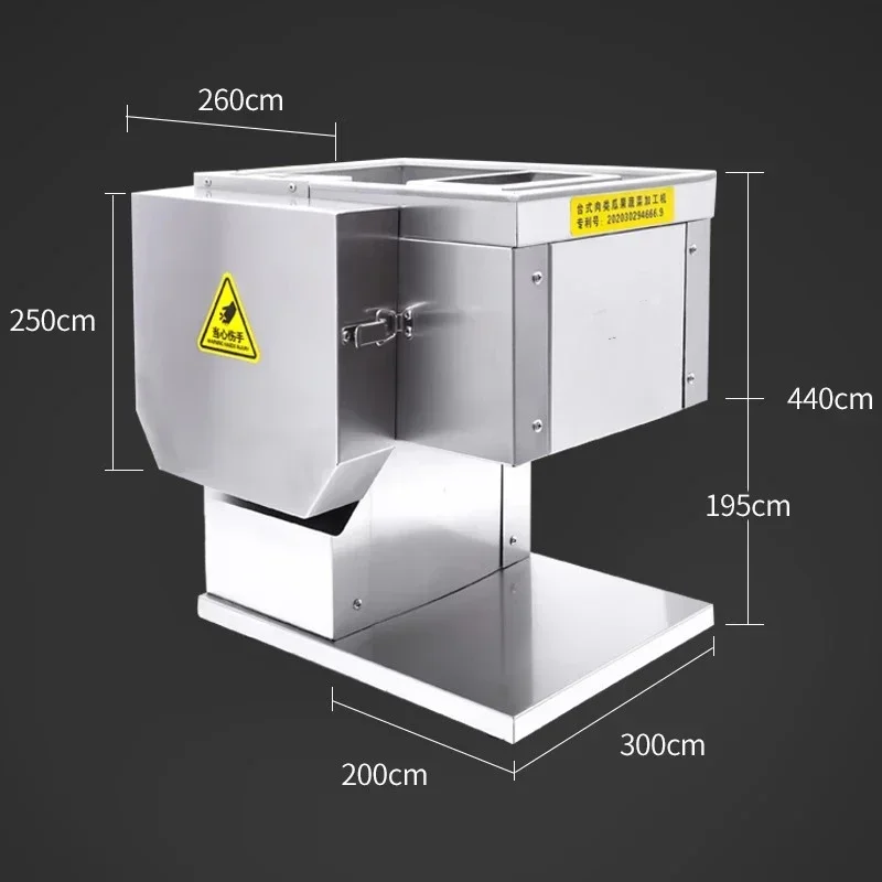 New Meat Cutting Machine Commercial Electric Wire Automatic Cutting Vegetables Minced Meat Stainless Steel Small