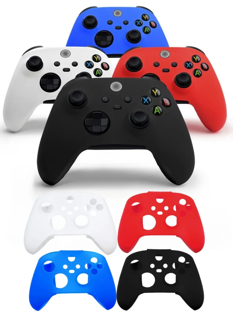 Coque de protection en Silicone souple, couleur unie, antidérapante, Anti-chute, pour Xbox série X/S, accessoire de contrôleur de manette de jeu