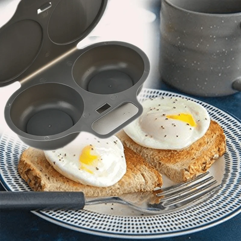 【مبيعات ساخنة】أجهزة طهي البيض البلاستيكية ذات درجات الطعام في الميكروويف، قالب طبخ مريح للمطبخ، أدوات المطبخ لصياد البيض #2