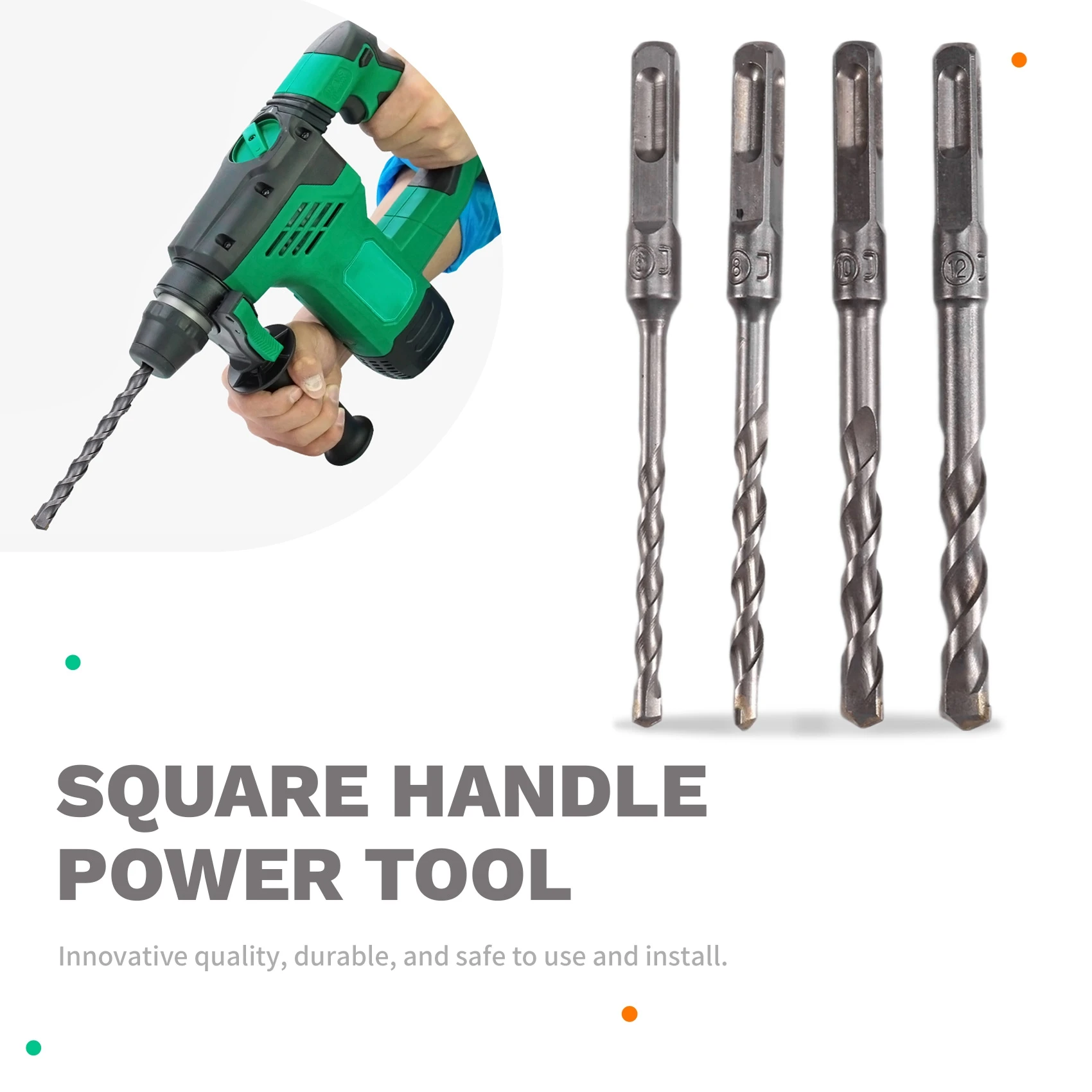 

AA76-электрический молоток-адаптер, электрическая дрель-молоток с квадратной ручкой и сверлильной головкой, быстросъемный адаптер для патрона, электроинструменты