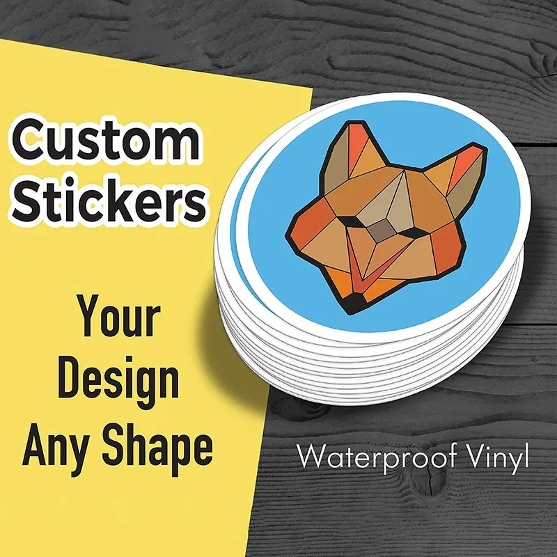

Customizable Photo Stickers with Multicolor Logos Durable Waterproof Labels for Promotional Events & Corporate Gifts