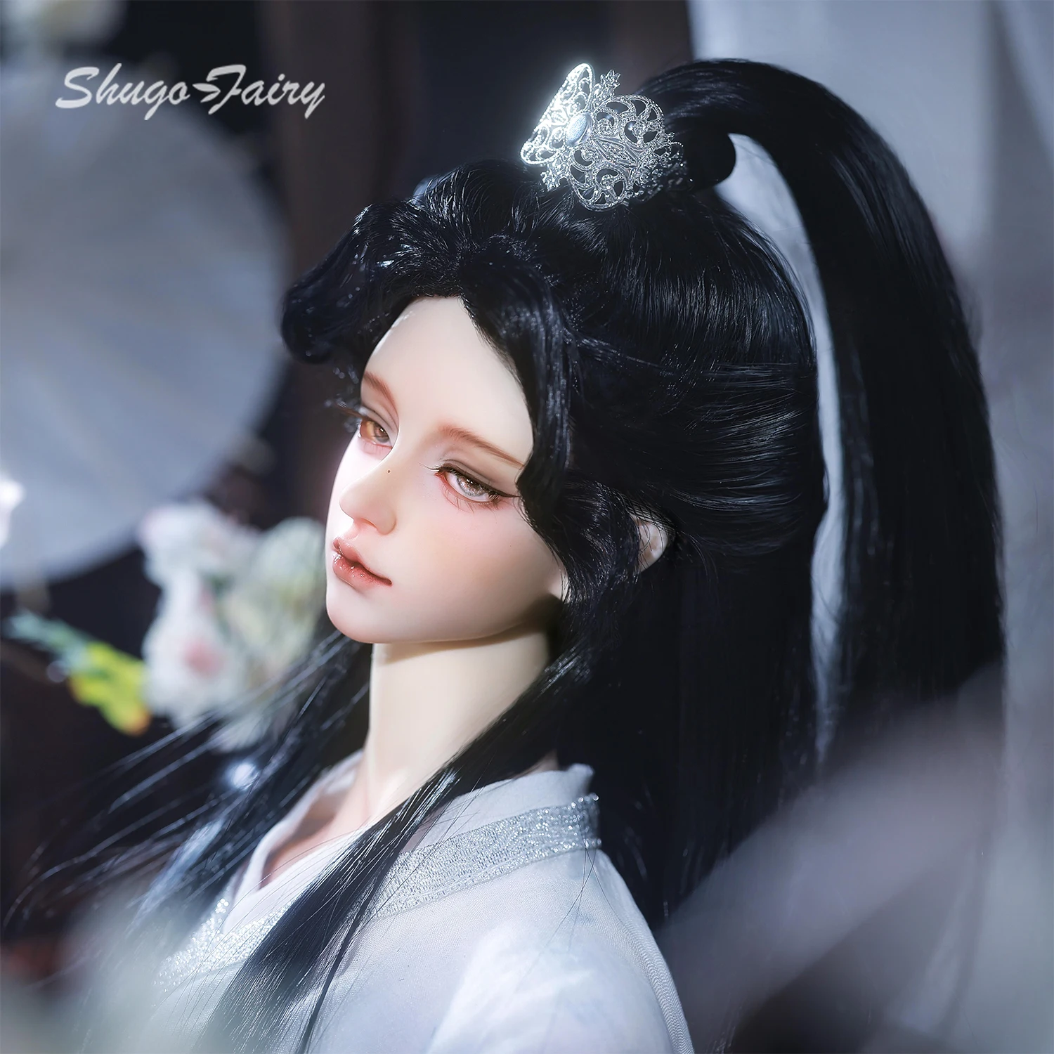

1/3 BJD Doll Peach Fullset B Shugafairy Reborn Uncle Male Scholar with Hanfu Costume Classical Art Doll LLS72 Body