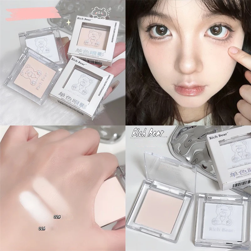 Mattes Highlighter-Puder für Tränenrillen und unter den Augen, natürlicher reinweißer aufhellender Schatten, 3D-Kontur-Gesichtsstraffungs-Make-up – Detail 2