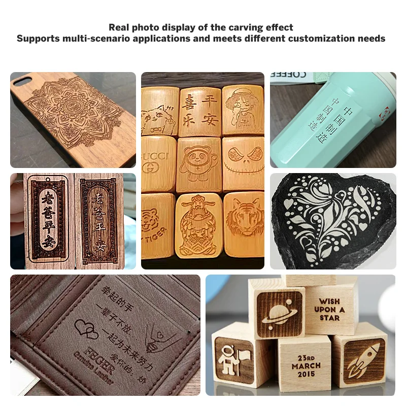 YHS High Precision Painted Metal Laser Engraver Machine 5W Blue Light 1064nm Mini Intelligent Laser Engraving Machine