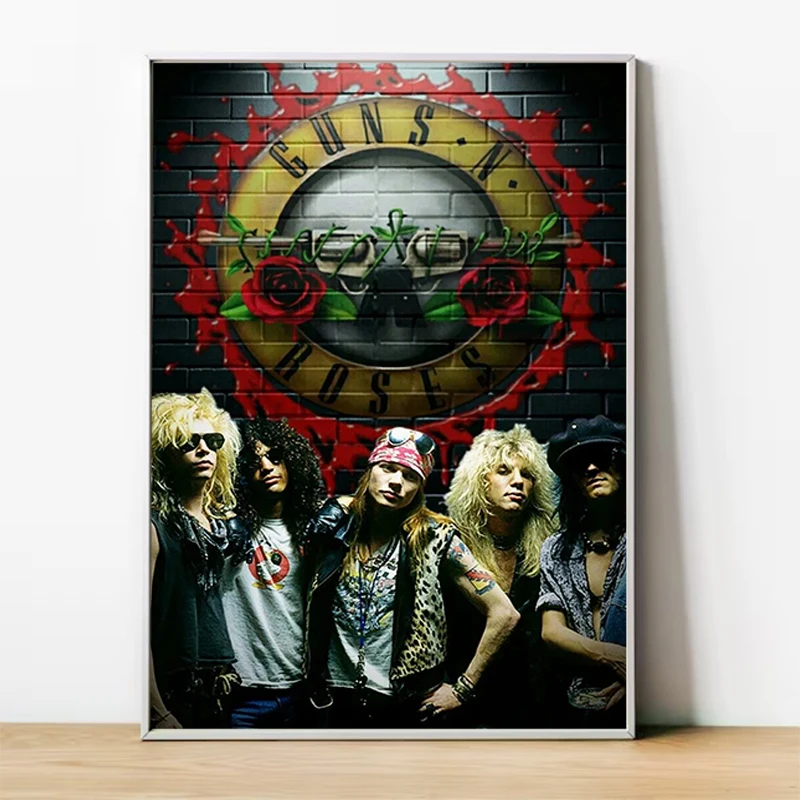 

Guns N' Roses Music Band Poster Bar Decoration Pictures Room Wall Art Home Print Painting on Canvas Decorative Paintings Posters