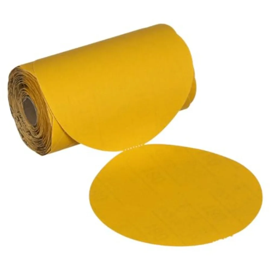 

6-inch 150mm Gold Abrasive Disc Roll 09316 240 No Hole for Metal Grinding High Performance Durable Material