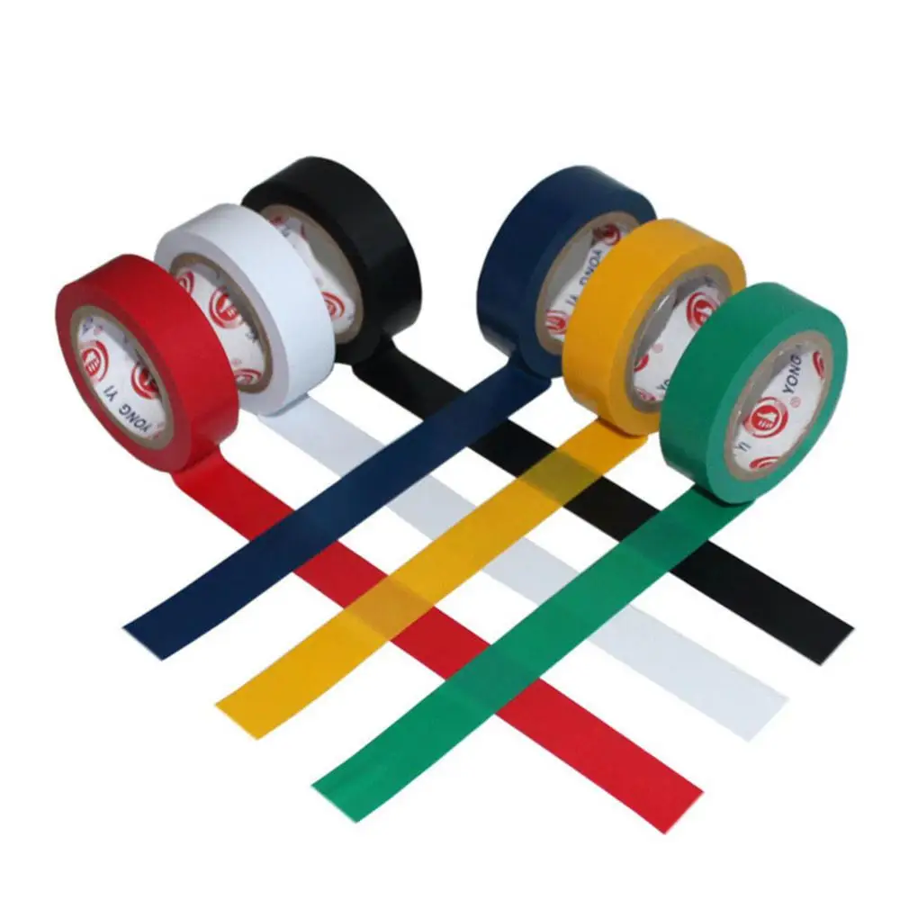 9m Black Electrician Wire Insulation Flame Retardant Plastic Tape Electrical High Voltage PVC Waterproof Tape Self-adhesive Tape