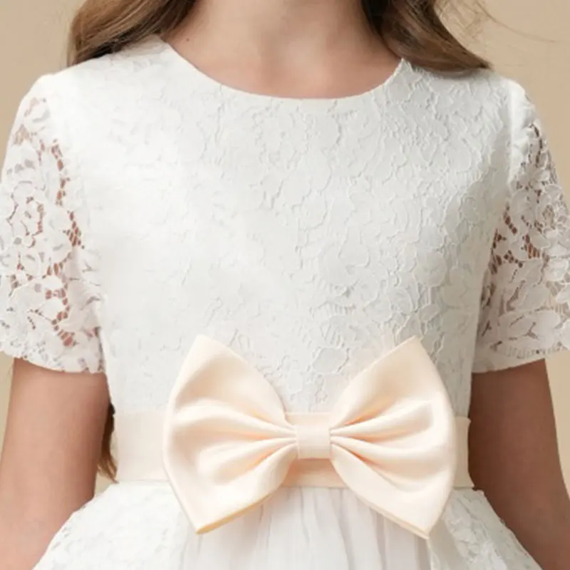 فستان أميرة طويل، فستان دانتيل، فستان أداء للفتيات، فستان سهرة للأطفال، فستان حفلة عيد الميلاد