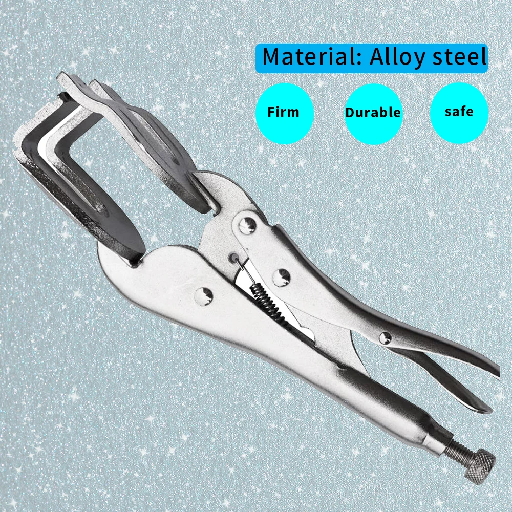 كماشة قفل 9 بوصة، مشبك لحام، فكي على شكل حرف U بحد أقصى قدرة تصل إلى 3.14 بوصة، مشابك لحام قفل فكي #5