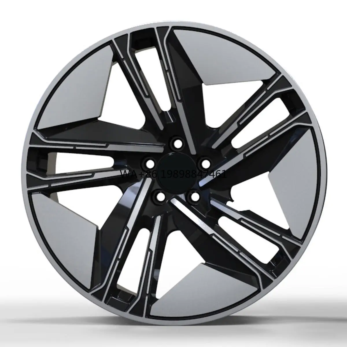 

Tailored Custom Forged Aluminum Alloy Wheel for E-Tron GT PCD5x130 2021-2024 18-23 Inch Machined Face Black 40mm ET 100mm