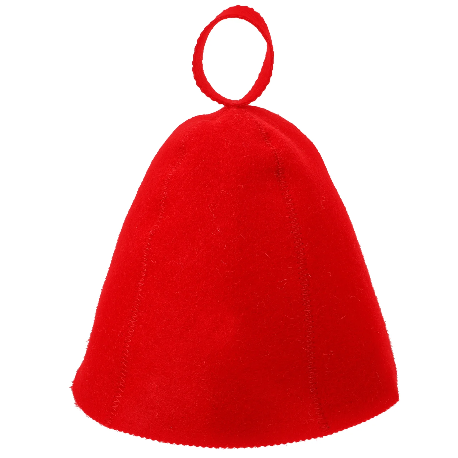 

Large Red Wool Felt Sauna Hat Comfortable Bath Hat Shower Accessories Bathroom Products Household Merchandises Stylish Shower