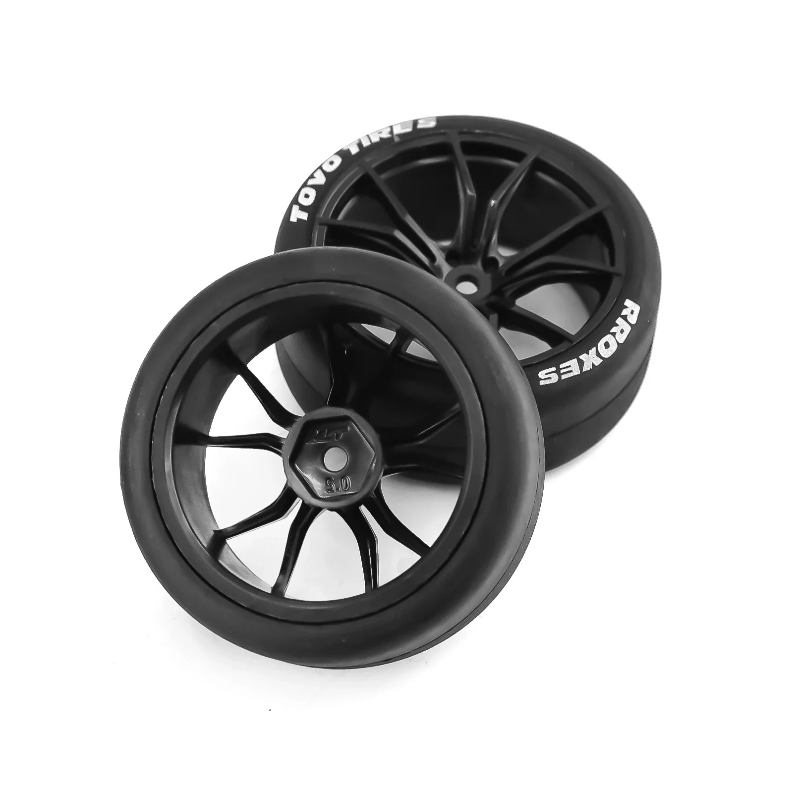 RC Drift Tires and Plastic Wheels Rims Rally Racing Tyres 12mm Hex for 1:10 Scale On Road Touring Street Car Tamiya  HPI KYOSHO