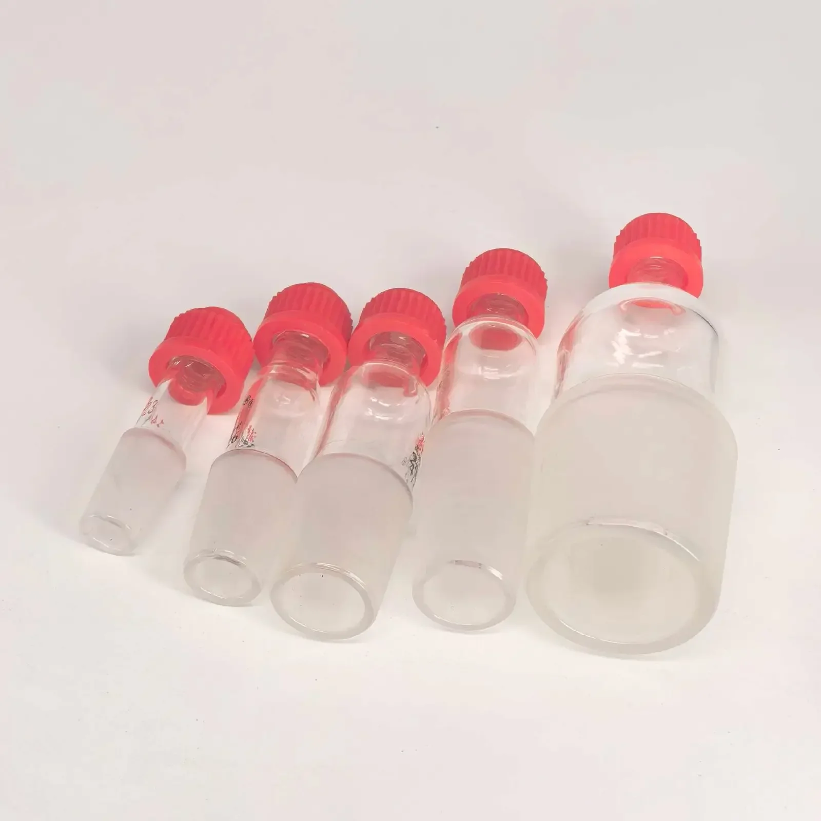 حجم 14/23 19/26 24/29 24/40 29/32 34/35 40/38 سدادة مشتركة جلبة زجاجية ميزان الحرارة محول غطاء برغي مختبر