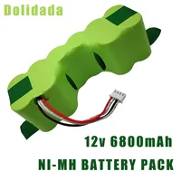 12V 6800mah Batttery Pack Rechargeable For Ecovacs Deebot DE55 DE5G DM88 DD35 DG710 DG716 Robot Vacuum Cleaner Parts Accessories