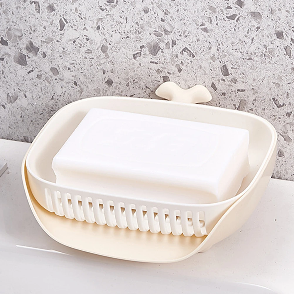 

2Pcs Decorative Whale Soap Holder Exquisite Colorful PP Soap Dish with Drainage for Bathroom Kitchen Hotel Bar Use