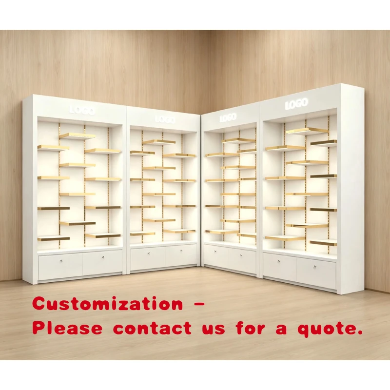custom.Custom Modern Jewelry Display Cabinets | Wooden Showcase with LED Lights Jewelry Stores | Turnkey Shop Furniture Solu