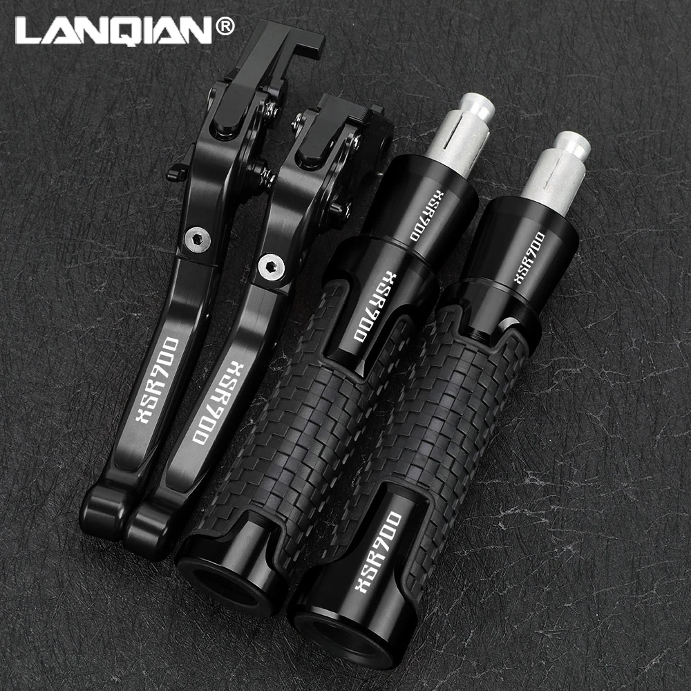 

For Yamaha XSR900 ABS XSR 900 2015-2023 2024 Motorcycle Foldable Brake Clutch Levers 7/8''22mm Handlebar Knobs Handle Grips Ends