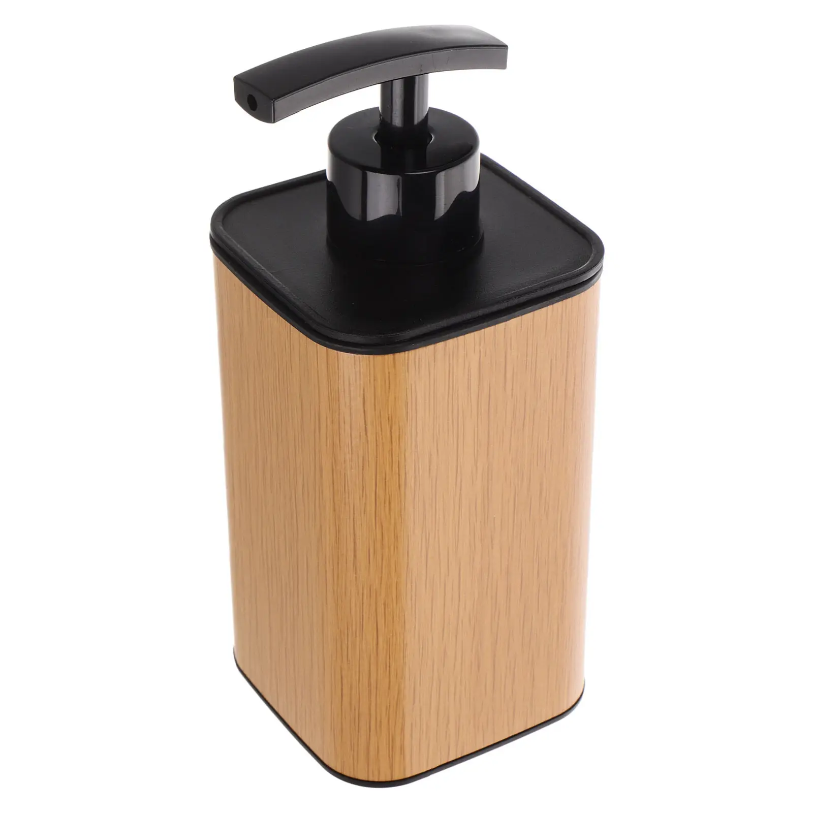 

Диспенсер для мыла с текстурой под дерево, 380 мл, многоразовый флакон с помпой для лосьона, контейнер для шампуня и жидкого мыла для ванной, портативный дорожный дозатор