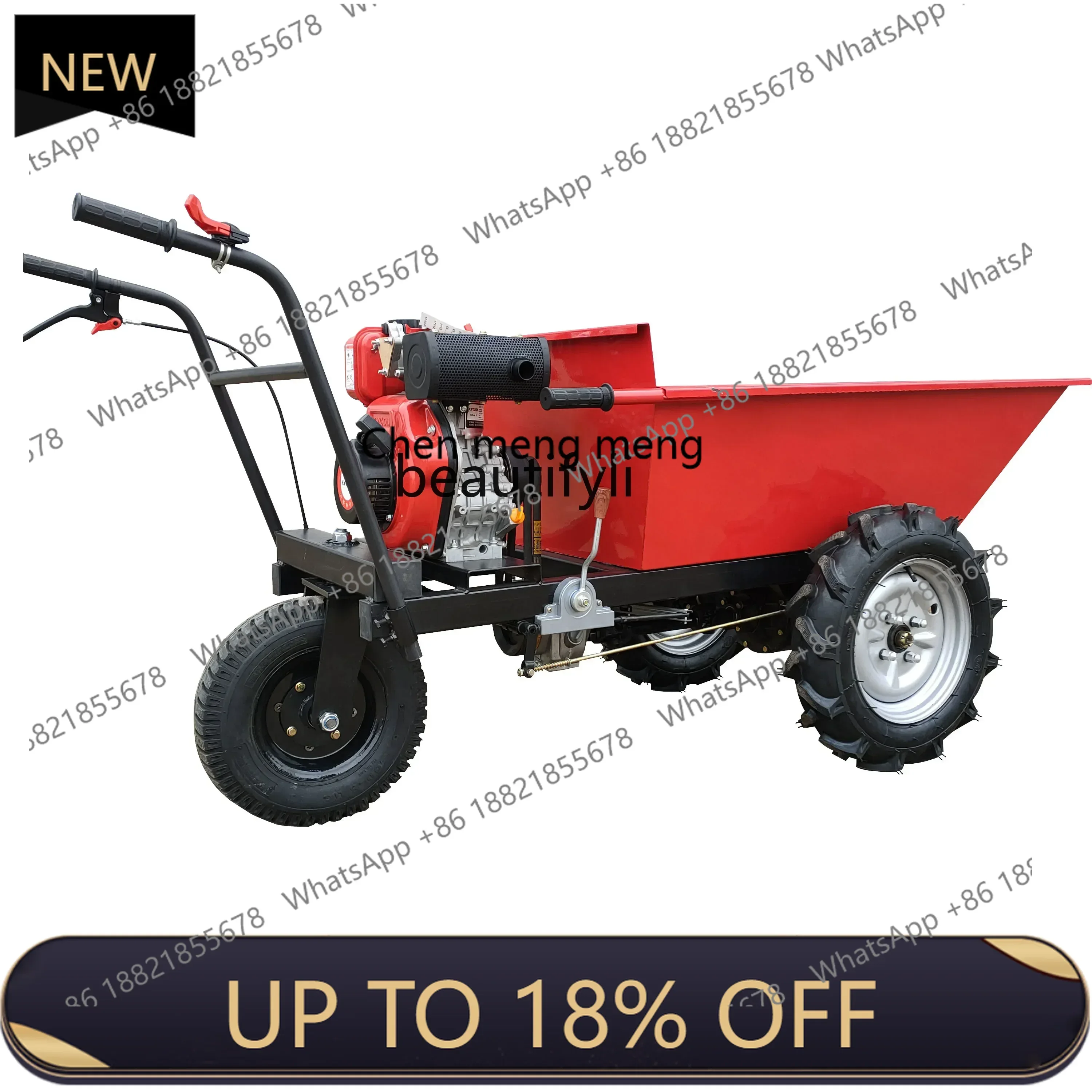 

Z189 AY Diesel transport truck, engine, hand push dump truck mountain climbing carrying ash bucket truck, small sand g