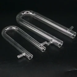 15x150 18x180 20x200 25x200mm Glass Drying Tube Adapter U Shape With Side Arm