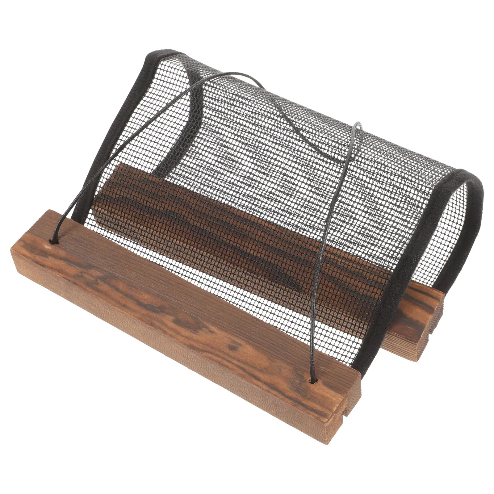 

Настенный органайзер для серег с деревянной рамой и сетчатой сеткой, большой вместимости, для демонстрации брошей и ювелирных изделий