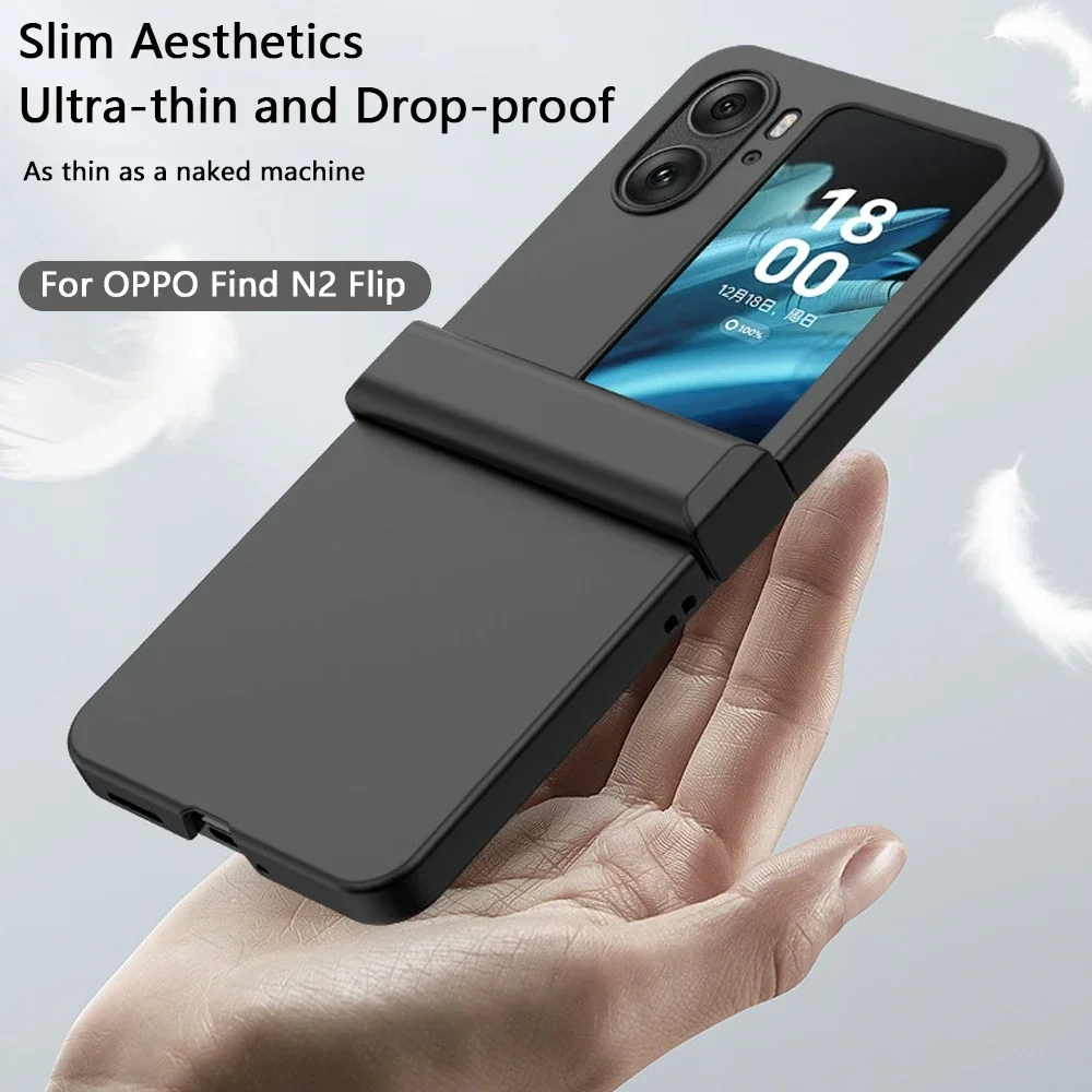 Skin Feel Case For OPPO Find N2 Flip Findn2 Multicolor PC Full Cover Hard Case Ultra-thin Shockproof Protective Back Cover