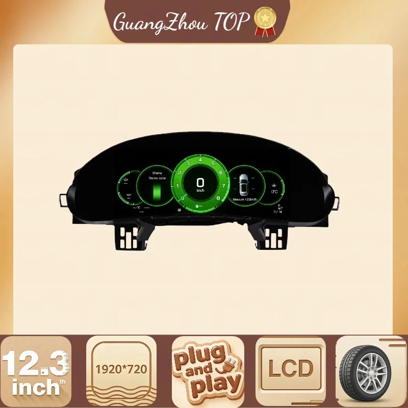 

12,3-дюймовая цифровая приборная панель кластера для Porsche Cayenne 2002-2009, виртуальный кабинет, ЖК-дисплей HUD, спидометр, панель, счетчик, спидометр