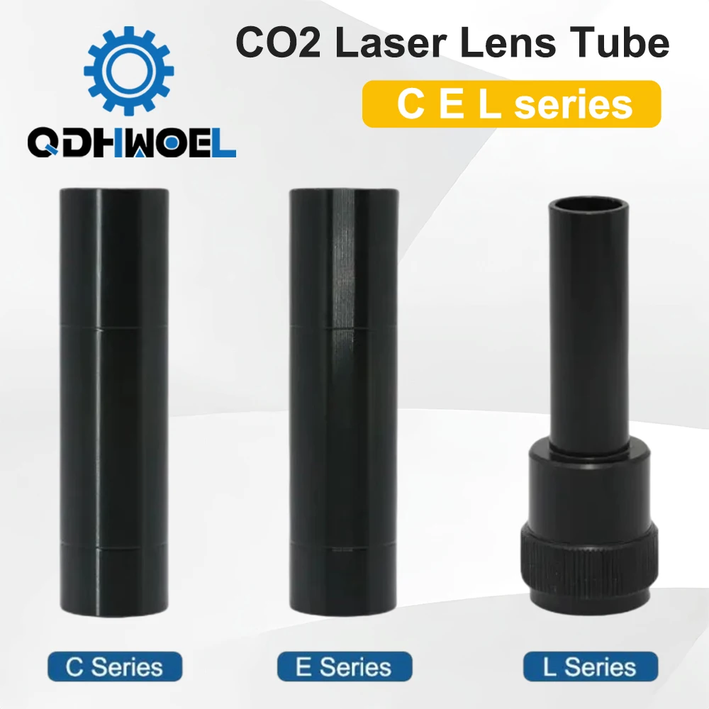 QDHWOEL CO2-Laserlinsenrohr, Außendurchmesser 24 mm, 25 mm, für D20-Objektiv F50.8 F63.5 F101.6, Laserschneid-Gravurkopf