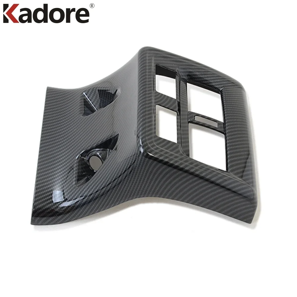 For Toyota Avalon 2019-2021 2022 2023 Carbon Fiber Rear Armrest Air Conditonnal Vent Cover Trim AC Outlet Interior Accessories