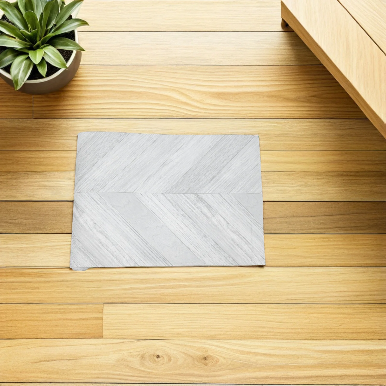 Rollo de azulejo de piso autoadhesivo, vinilo de grano de madera, duradero, antideslizante, área de tráfico alta, 1 rollo