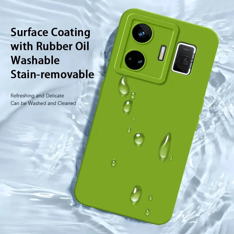 الأصلي عيون الملاك السائل غطاء من السيليكون ل Realme GT3 GT 3 Neo5 Neo 5 240 واط لينة الهاتف الغطاء الخلفي 360 الإسكان الواقي