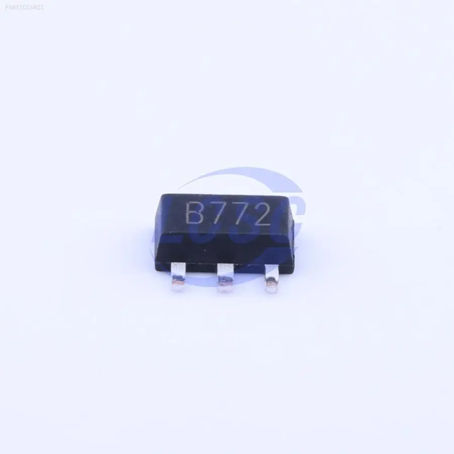 10PCS   B772(RANGE:160-320) 30V 500mW 160@1A,2V 3A PNP SOT-89-3 Bipolar (BJT) ROHS