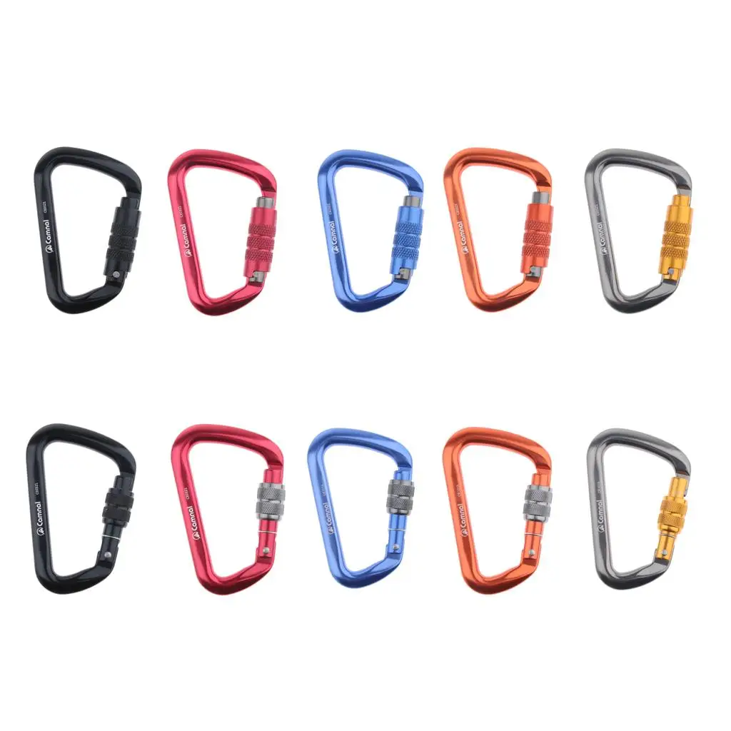 Screwgate Carabiner Climbing-Auto Locking Carabiner for Outdoor Sports