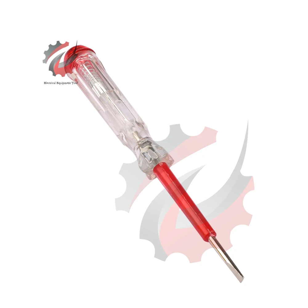 100-500V Test Pen Portable Flat Screwdriver Hand Tool LED Voltage Tester Circuit Socket Detector Screw Driver Repair Electrician