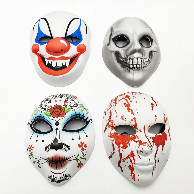 Halloween Mask Cosplay Clown Costume Prom Party Props Full Face Funny Scary Decoration,Halloween Dress Up Costume Accessories