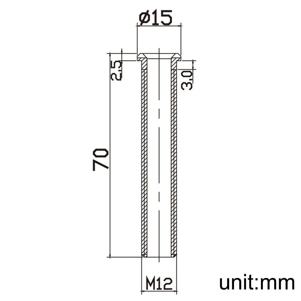 Vis de Vidange en Laiton pour Fixation d'Évier de Cuisine, mir, Passoire, Pièces de Boulons Longs pour la Proximité, 70mm